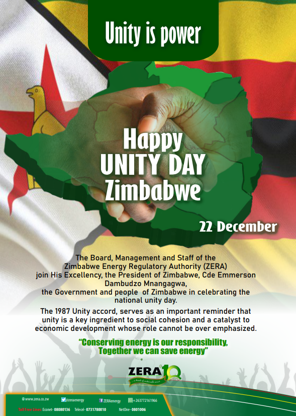 zeraenergy's tweet image. #ZERA joins the nation in celebrating National Unity Day. 

The Authority remains committed to playing its part in unifying the nation through access to sustainable, clean, and affordable energy for all. 

#ForSustainableEnergy

#UnityDay2022
