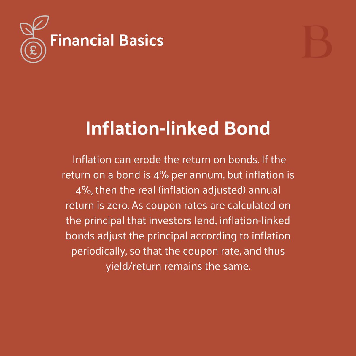 This term has garnered a lot of interest in the current inflationary environment. Why? Because inflation-linked bonds are bonds designed to protect investors from #inflation.

#financialbasics #finance #women #education