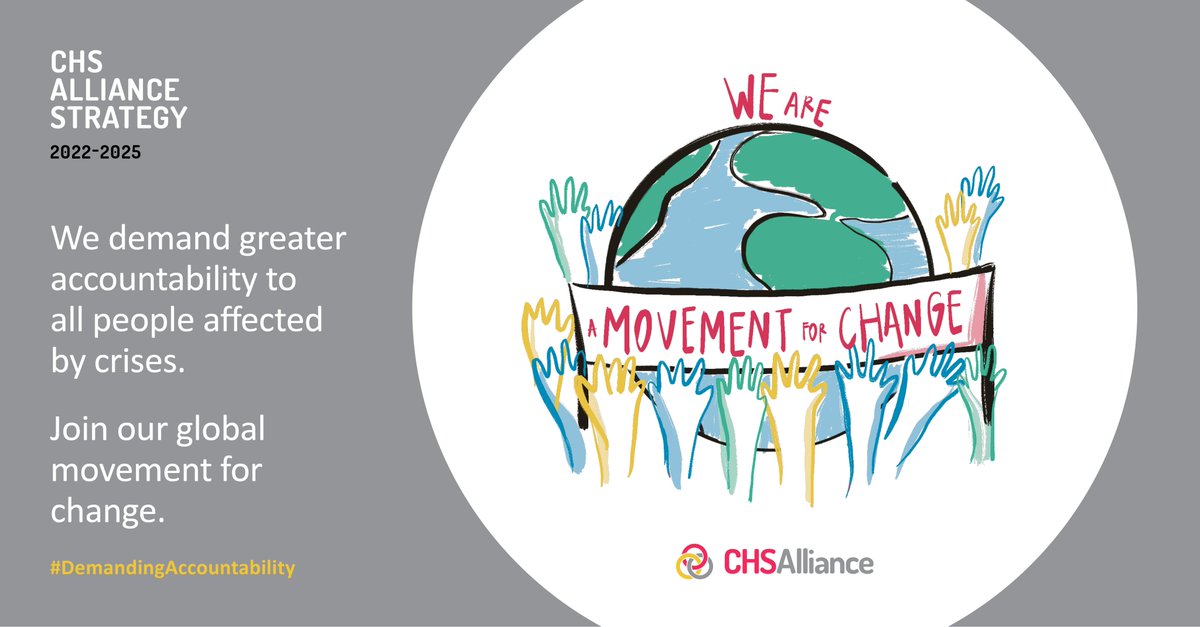 CHS_Alliance's tweet image. Looking ahead to 2023, we are excited to work with you all to create a strengthened and more accessible #CHS — so that even more organisations can better serve people affected by crisis.

Join us &amp;amp; be part of the movement #DemandingAccountability: bit.ly/CHSjoin