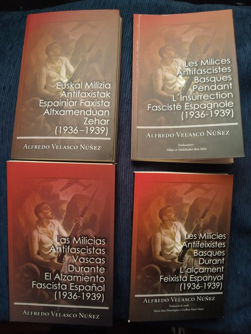 Antifaxismoa's tweet image. Comic Milicias Vascas Antifascistas + Libro: Las milicias antifascistas vascas durante el alzamiento fascista español (1936-1939)  idiomas: eus, cast, cat, fra 

Comic y libro 📕📚 15 €uros + Gastos Envió (Tarifa Correos) 

Pedidos via email 📬
antifaxista.ekintza@gmail.com