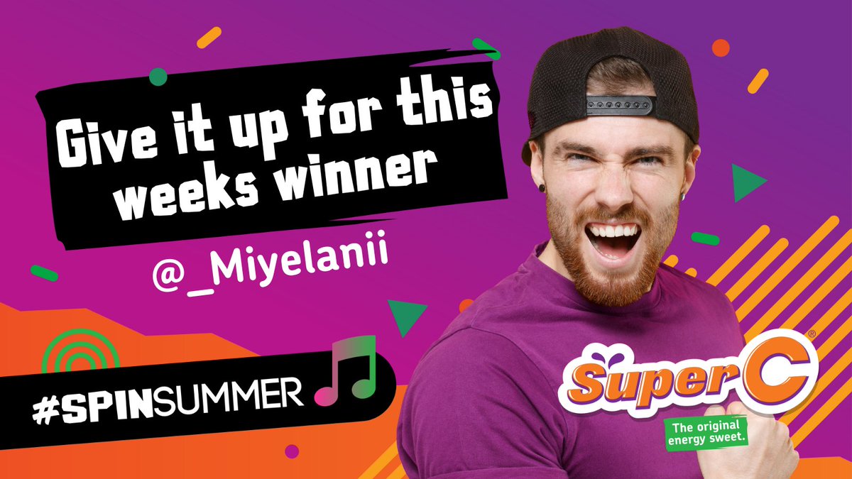 SuperCSweets's tweet photo. It’s giving winner vibes over here 🎉 Let’s congratulate @_Miyelanii for giving this summer a full 360 spin 📀 Miyelanii walks away with a 12-month Spotify subscription to create a playlist that fits their vibe🎧 #Winner #SpinSummer #SuperCSweets https://t.co/jUAnpdHns1