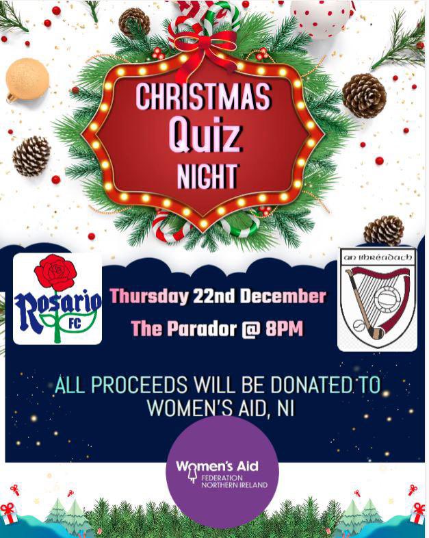 Tonight’s the night! We’re ready, <a href="/BredaghGAC1/">Bredagh GAC</a> is ready, see you all tonight at The Parador. Remember, all proceeds go to <a href="/WomensAidNI/">Women's Aid NI</a>. See you there.