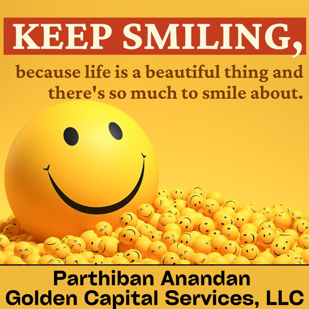 goldencapital07's tweet photo. Keep Smiling, because life is a beautiful thing and there's so much to smile about.
#usa #goldencapitalservices #opportunity #quote #success #positivity #possibility #happiness #mindset #attitude #positivethinking #desire #smile #similing https://t.co/zdr2UAiKdT