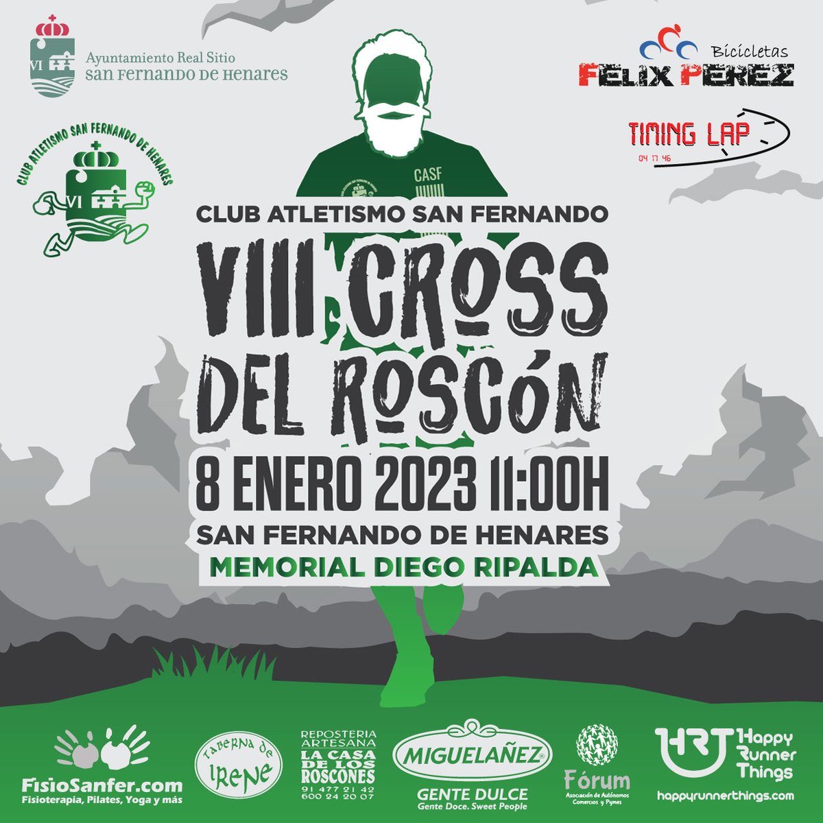 HappyRunnerT's tweet photo. Te esperamos el próximo 8 de enero en el VIII Cross Del Roscón organizado por el #clubAtletismoSanFernando
Inscripciones en https://t.co/svnC5nZHxP
#correr #carreras #run #running #runners #cross #deporte #navidad https://t.co/6HI0ZGNYUl