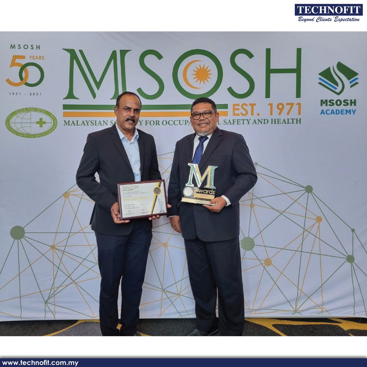 technofitgroup's tweet photo. TECHNOFIT NEWS : TECHNOFIT WON MSOSH GOLD CLASS 1 AWARD
Full Article at : https://t.co/bwx1P3kMON
#StrivingForExcellence
#BeyondClientsExpectation
#Technofit
#MSOSHAward https://t.co/l8jmSCyYv0
