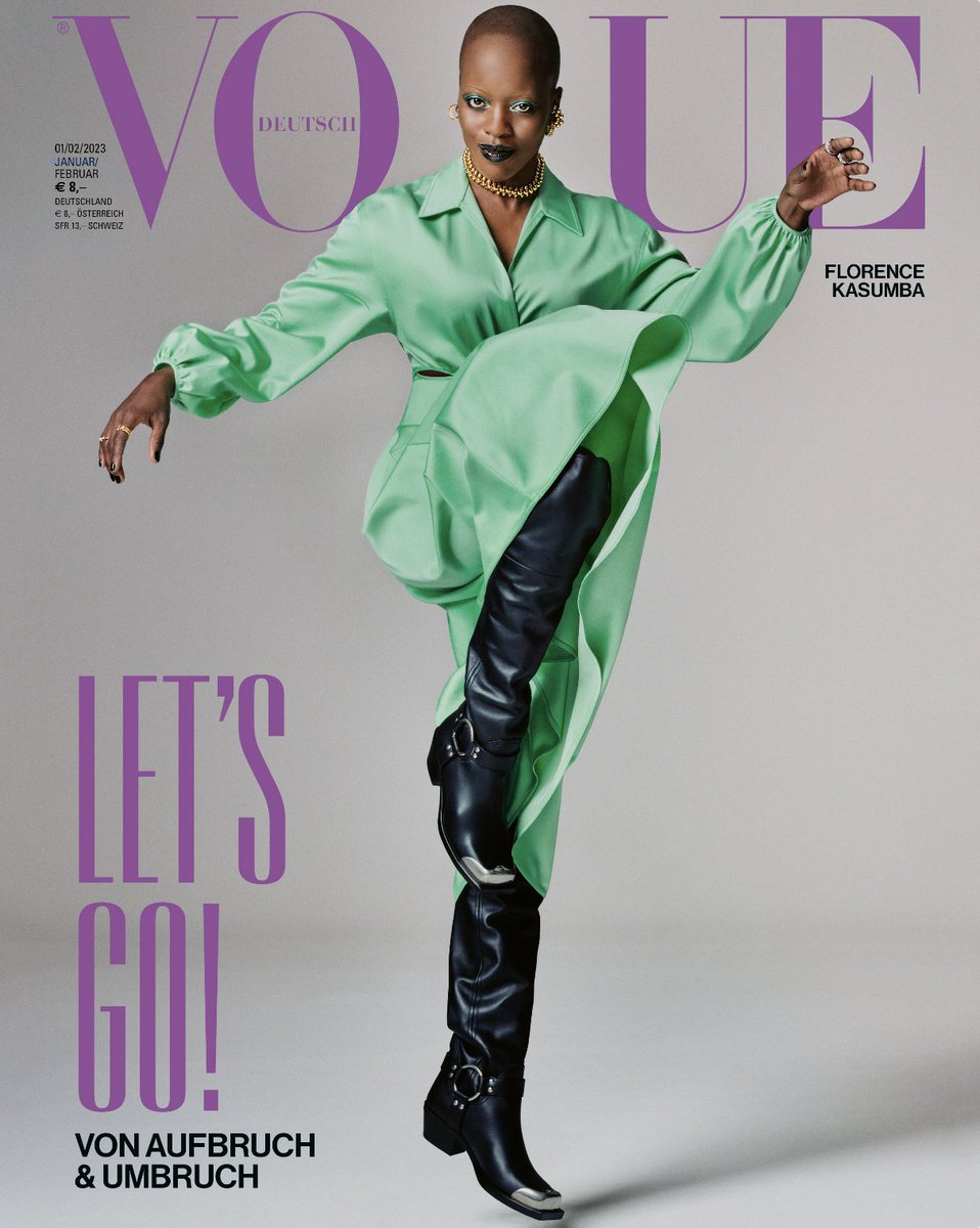 Schauspielerin Florence Kasumba ist der Cover-Star von VOGUE Germany im Januar/Februar 2023. Diese Ausgabe haben wir Menschen gewidmet, die im Aufbruch sind und Umbruch fördern. #voguegermany #voguecover #FlorenceKasumba