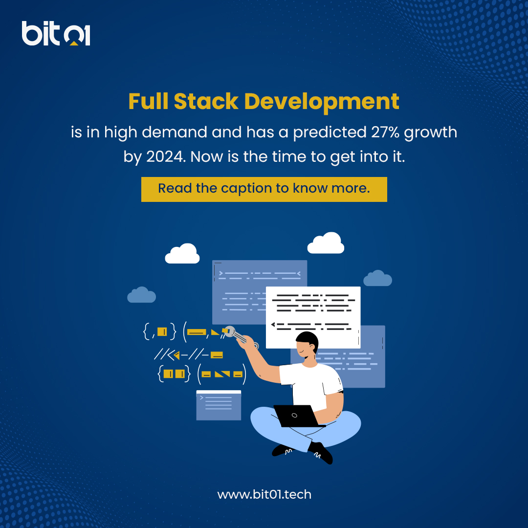 bit01techplode's tweet image. By learning full-stack development, you can become a more valuable asset to any development team &amp;amp; create a more diverse set of skills. For Freshers too.

With the right guidance &amp;amp; support, mastering this skill can help you to become an even more successful developer.

#bit01