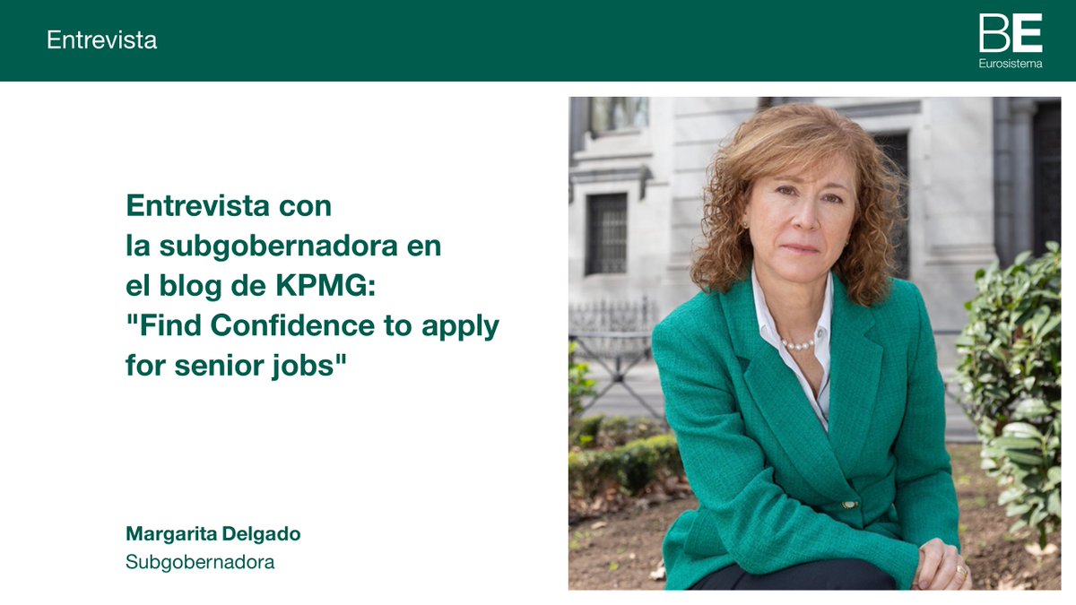 Ya está disponible en nuestra web la entrevista de la subgobernadora #bdeMDelgado publicada en el blog de KPMG. Léela aquí 👉 bde.es/f/webbde/GAP/S…  #bdePrensa