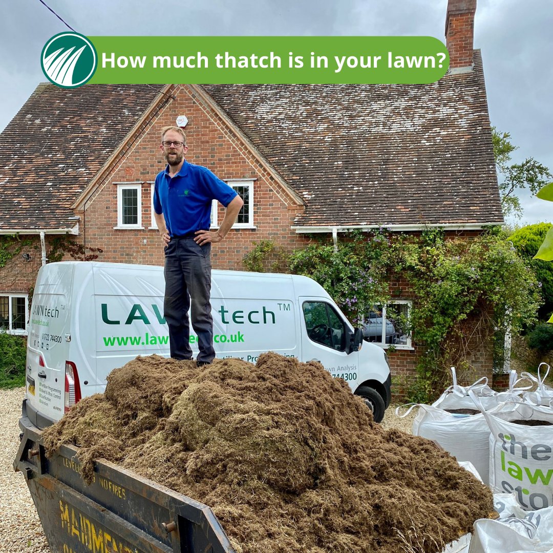 Our customers are sometimes surprised when we recommend hiring a skip for disposal of their renovation waste, but now you can see why! This is how much waste we scarified out of a 500m lawn 🤯