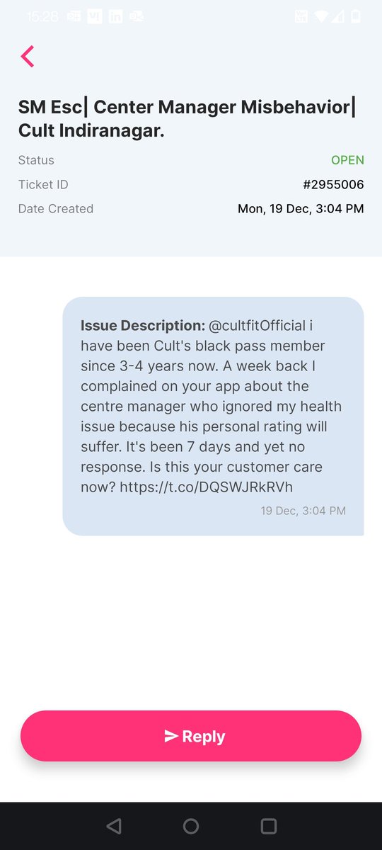 Justice_Rane's tweet photo. @cultfitOfficial Just received a notification, with no updates. https://t.co/auHS76M55r
