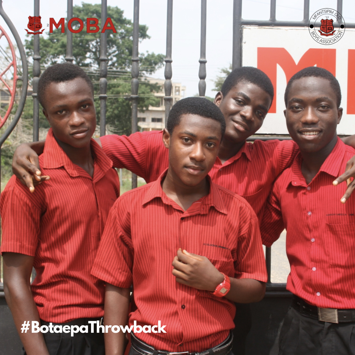 mobafraternity's tweet photo. MOBA THROWBACK 🔴⚫️

MOBA2G13 (3S4 Class)

#MOBA2013 #MadeInMfantsipim
#MOBANational #MOBASECUpdates
#DwenHweKan #Botaepa #ThrowbackThursday
#BotaepaThrowback #MfantsipimSchool https://t.co/3xiDNof3db