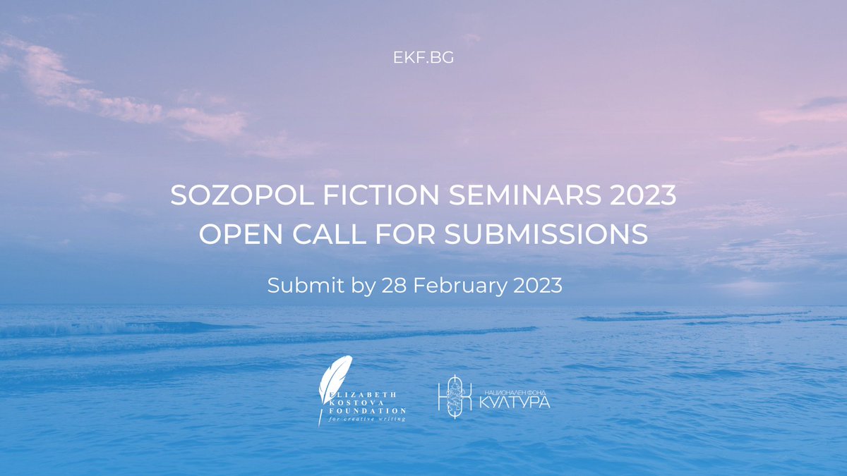 We are thrilled to announce that the Sozopol Fiction Seminars are back! The workshop for writers that has been changing lives and opening new opportunities since 2007 is now accepting applications.
How to apply: ekf.bg/news/article/2…
About the Seminars: ekf.bg/sozopol/page/4…