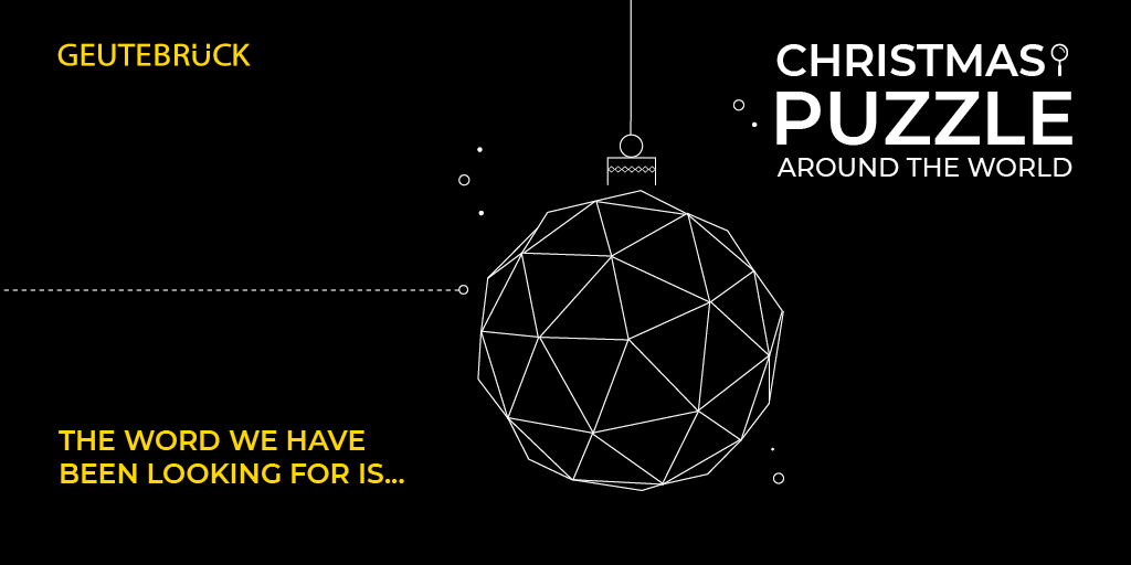....and could you solve our Christmas puzzle?
We mean, of course, the Christmas bauble.
We wish you and your loved ones a Merry Christmas and all the best for the year 2023.

#geutebruck #merrychristmas #christmaspuzzle