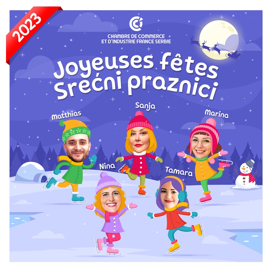 CCIFranceSerbie's tweet photo. Happy holidays from the dream team, and see you in 2023! #CCIFS https://t.co/9qRGcTZT48
