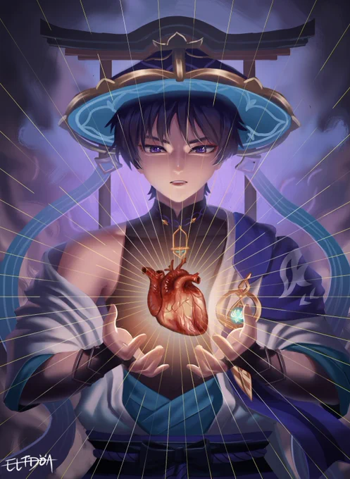 Sacred Heart #genshinimpact #scaramouche #wanderer #原神 