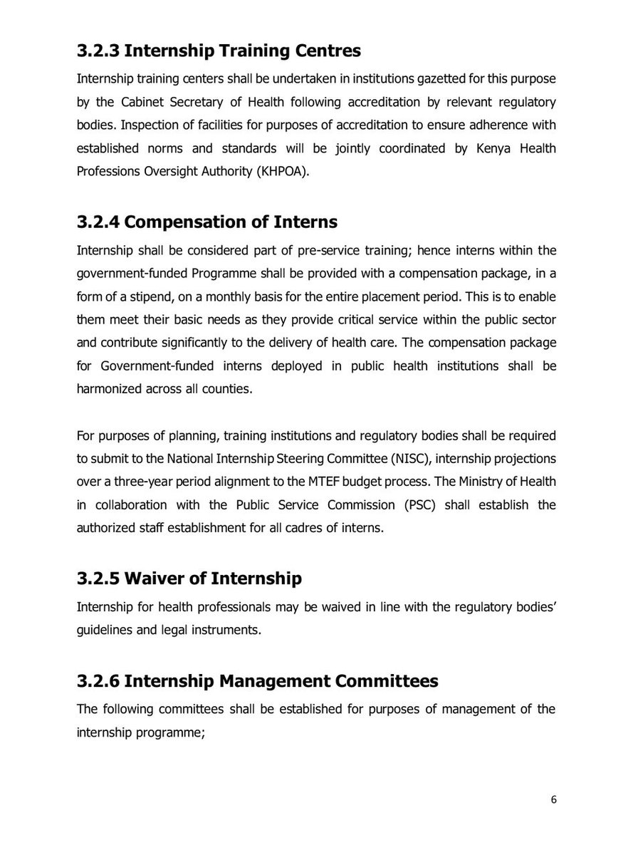 DrKorirMD's tweet photo. Internship for medical doctors is a core component of training to integrate the knowledge received by the graduates during their college studies with the clinical work in a way that will consolidate what they have learned. #postmedicalinterns @Nakhumicha_S @MOH_Kenya https://t.co/PnGfO4jUCq
