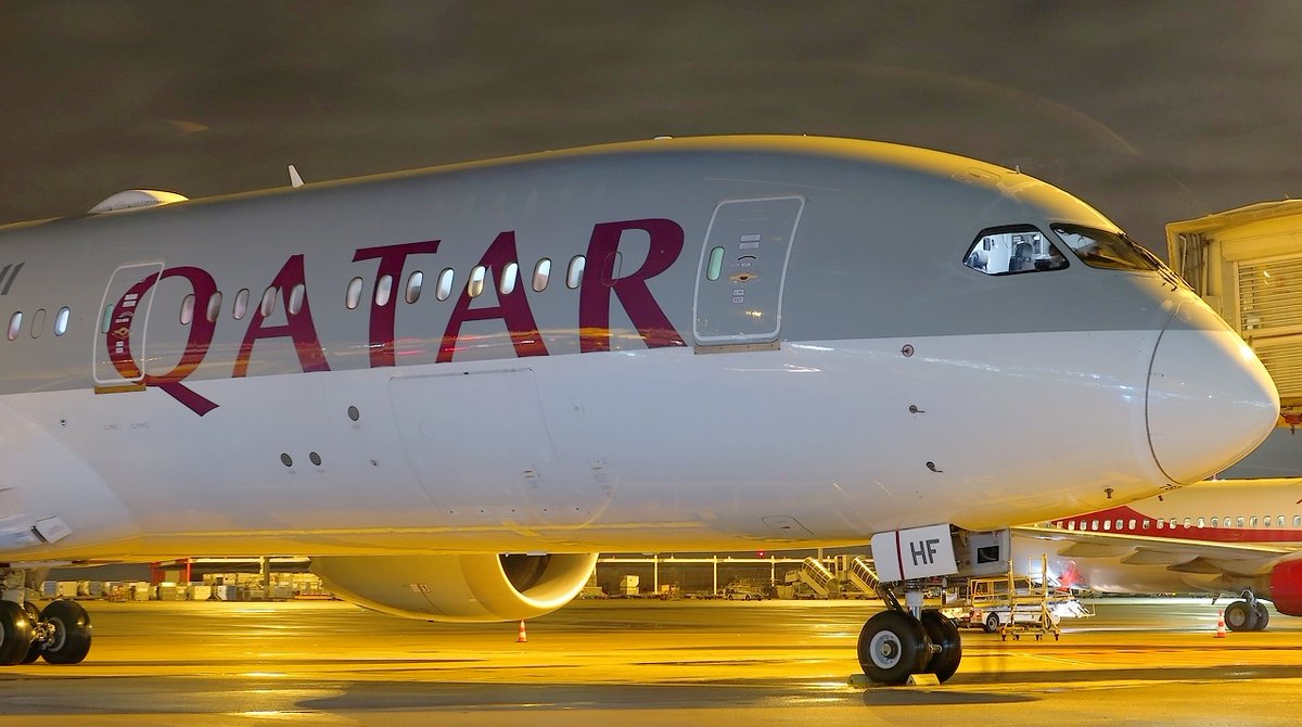 flight_report's tweet photo. [Flight-Report présente] #QatarAirways a effectué près de 14000 vols pour la #FIFAWorldCup #Qatar2022 et a inauguré "The Orchard", un jardin tropical de 10000m² à Doha 🇶🇦. #PaxEx

CDG-DOH en Business Suite ➡️ https://t.co/yXhCLb2Ije
DOH-CDG en Qsuite ➡️ https://t.co/66Gu8x6VY5 https://t.co/DrrdeNnRBi