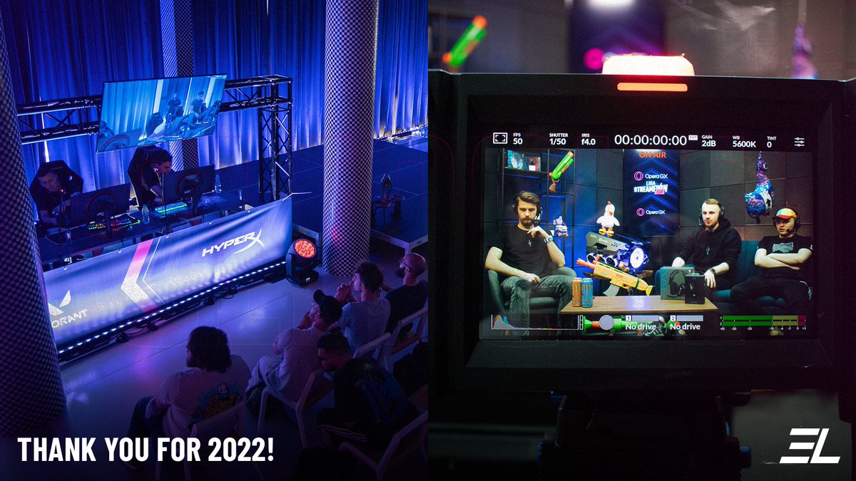 Projects in new titles, organizing an international LAN, and many more resulting in over 400 hours of live feed produced by our team! 🔥

Big thank you to everyone that worked with us and supported us in 2022. We'll see each other next year with some big news! ❤️