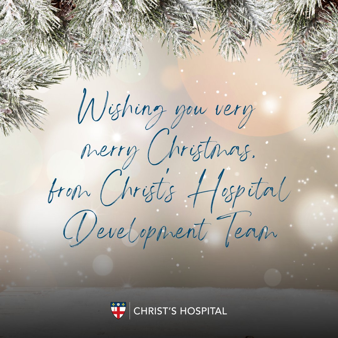 Wishing you all a very merry Christmas and a happy new year, from the Development Team at Christ's Hospital. 🎄🎅