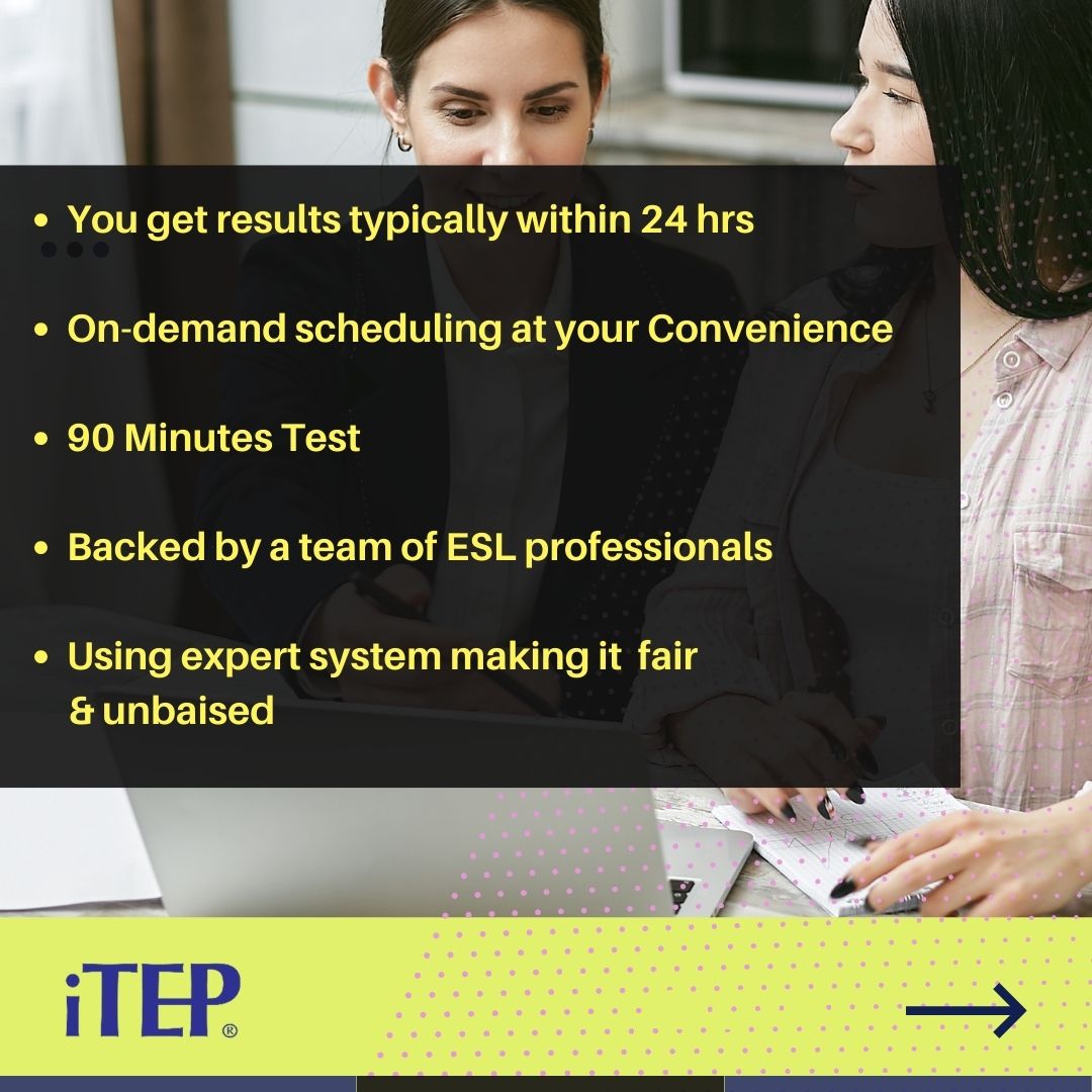 IndiaItep's tweet photo. Study in USA through our iTEP test.

Schedule test now!

#itepindia #englishproficiencytest #StudyintheUSA #studyabroad #eslprofessionals #itepexam https://t.co/HXZx22eh7t