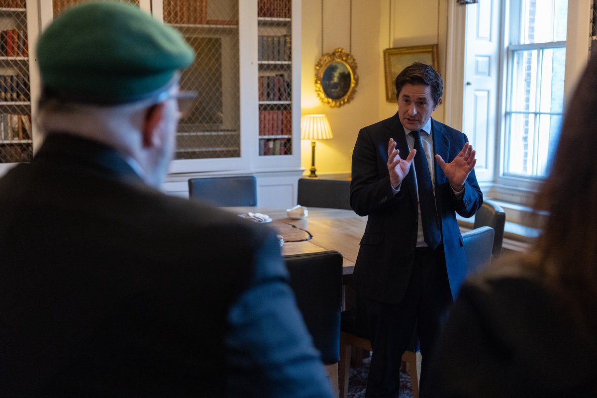 VeteransGovUK's tweet photo. Yesterday, @JohnnyMercerUK met with veterans and charities to discuss the challenges of homelessness in our veterans community. 

No one should be homeless, not least our veterans. That's why we've launched an £8.55m fund, and a dedicated pathway to end rough sleeping. https://t.co/rc3Q4b9fW9
