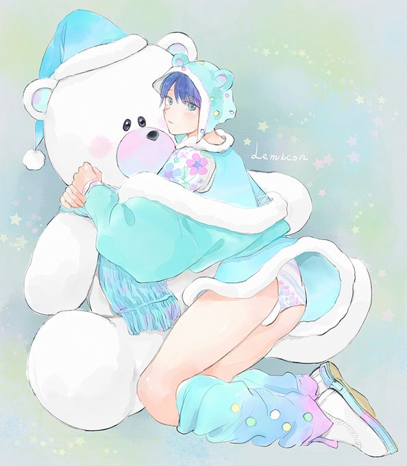 しろく.まのぬいぐ.るみ🧸🤍🤗 