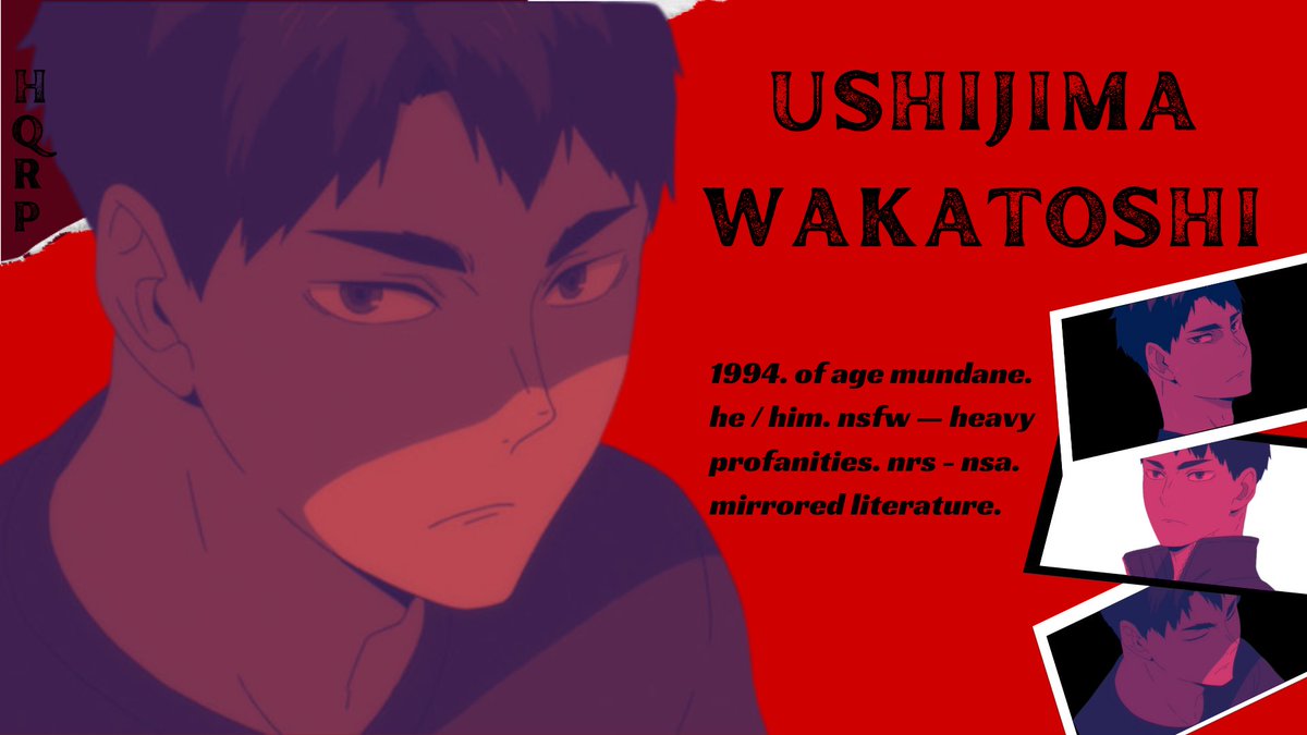 ͏͏

͏͏ ͏͏                  ushijima wakatoshi. 
                   not new  —— #hqrp.
                   like / rt to be mutuals.     
͏͏
͏͏
