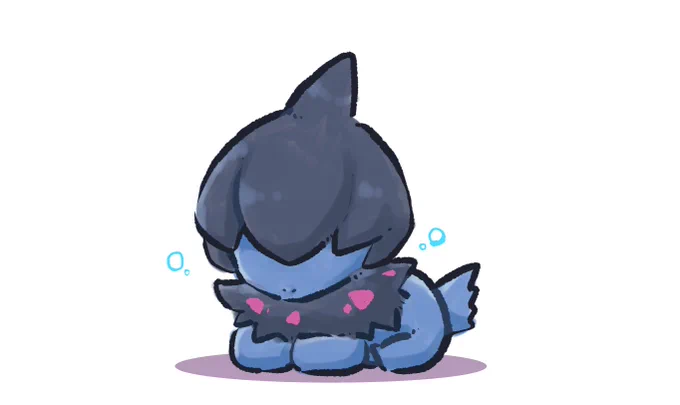 フォロイーからリクエスト貰ってポケモン色々描いてる楽しいモノズとブリムオン 