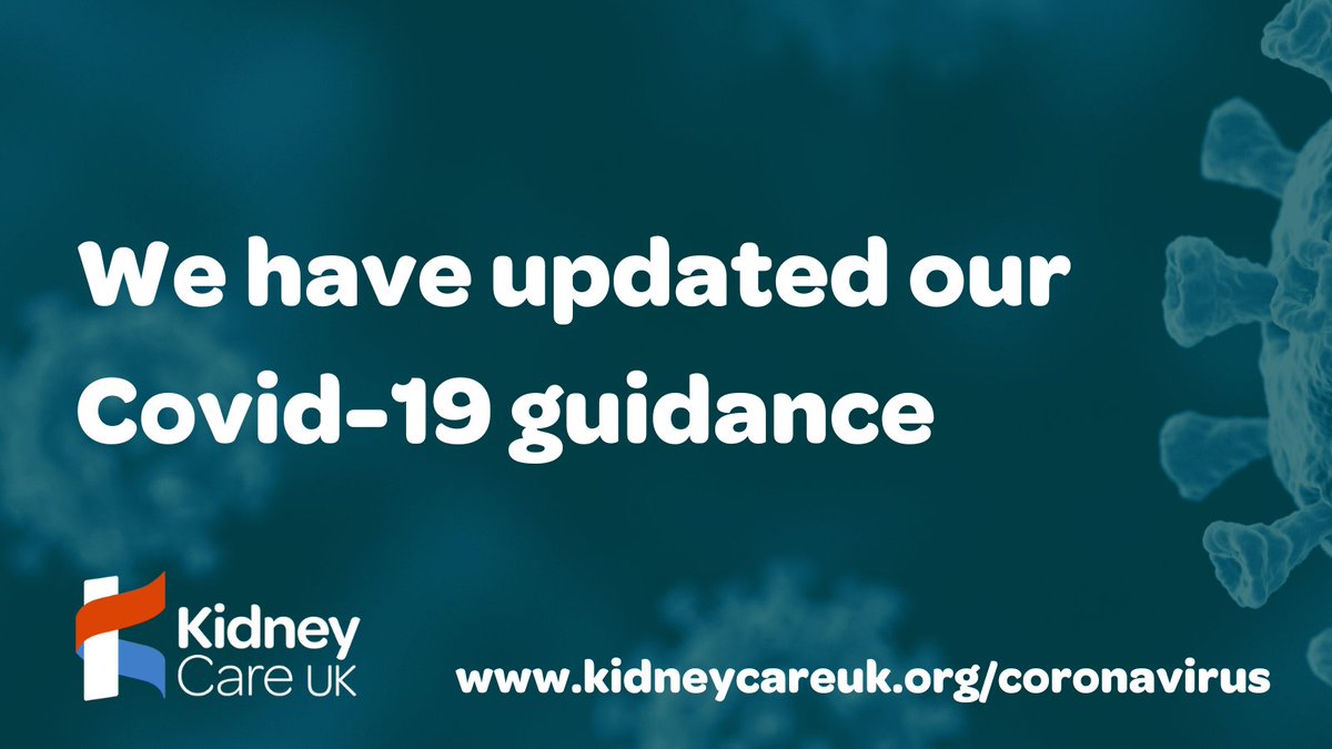 We’ve updated our Covid-19 info: kidneycareuk.org/coronavirus-hu…
To access all the latest updates please click here: kidneycareuk.org/coronavirus-hu…
#CKDSupport #Covid19 #CKDLife