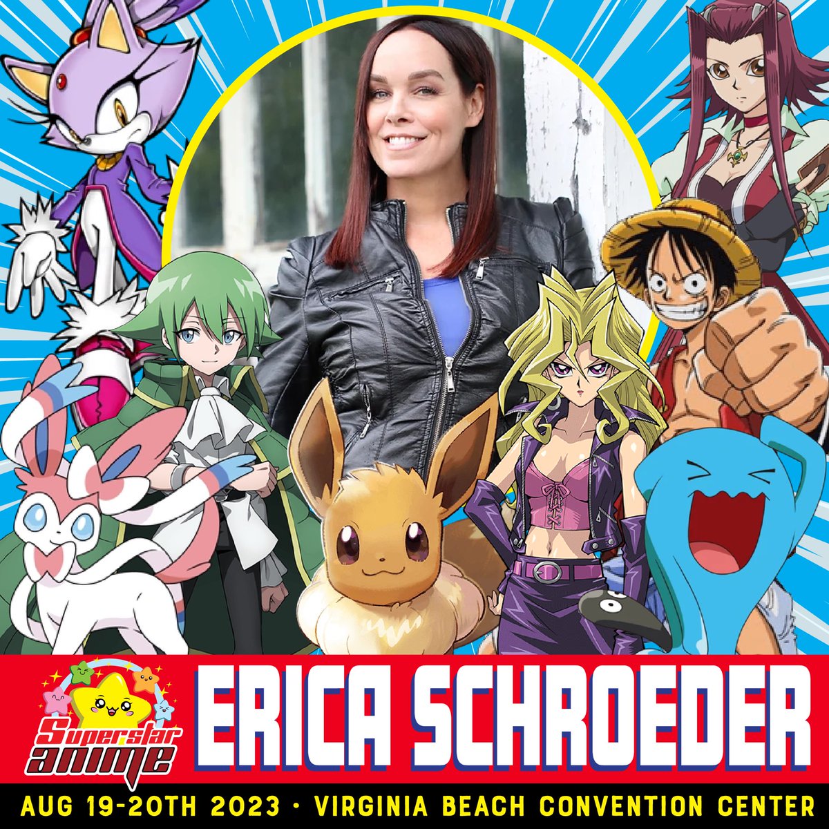 superstar_anime's tweet photo. Happy Holidays Superstars!
We have a gift for you! 🎁
Another big guest announcement before our end of year holiday break.

Superstar Anime is proud to welcome Special Guest Erica Schroeder! 🎉 https://t.co/cgmrco8Ia3