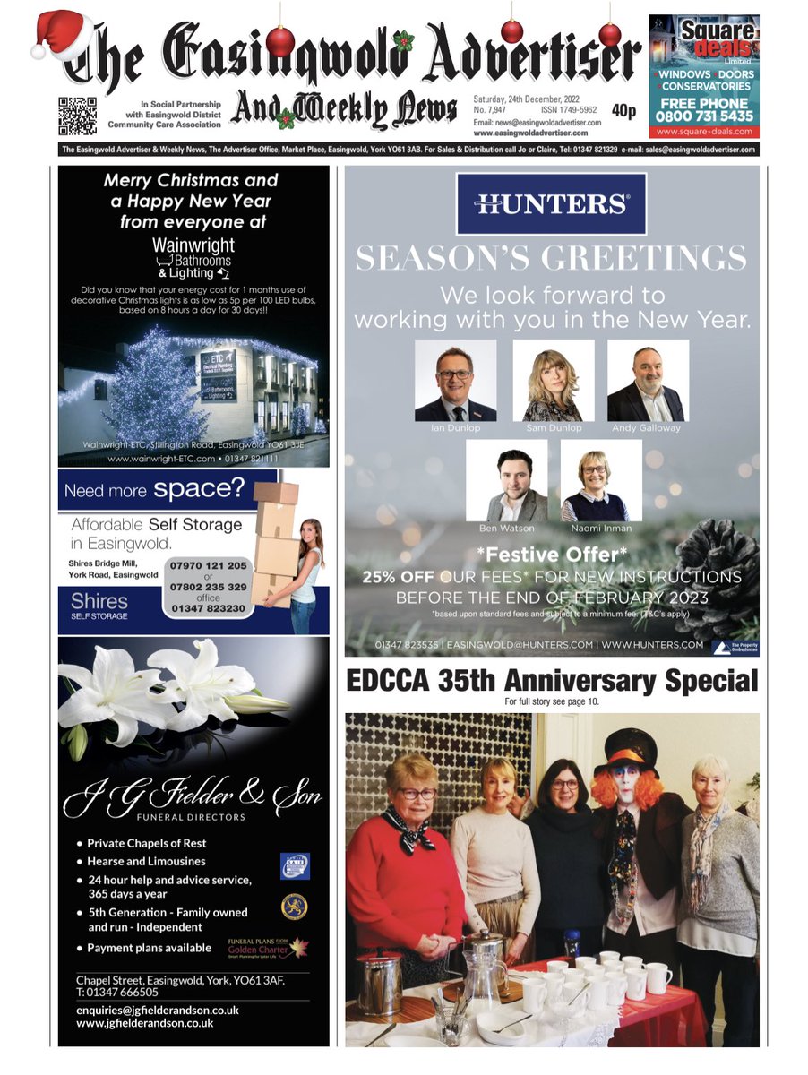 EasingwoldAdver's tweet image. Pick up the latest edition of the Easingwold Advertiser TODAY in a store near you featuring EDCCA 35th anniversary, York Handmade, Millfield Parkrun plus more! Available to buy from the following stores - easingwoldadvertiser.com/where.html #woldclass #easingwold