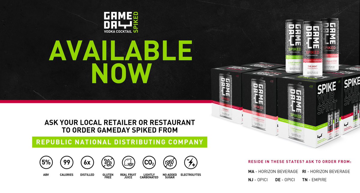 Run to your local liquor store. ➡️ GameDay Spiked is flying off the shelves this holiday season. Low carbonation, 99 calories and pumped with electrolytes ⚡️Before you kick-off those family traditions make sure your fridge is full 🎁🎄
