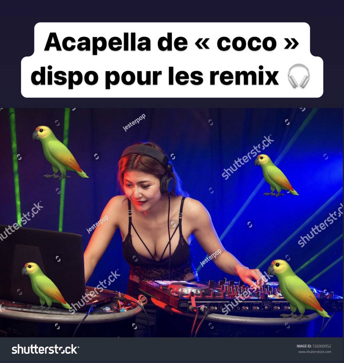 Voila les voix sans l’instru du son « coco » si vous voulez faire des remix ➡️ we.tl/t-AzXvXCIWrp