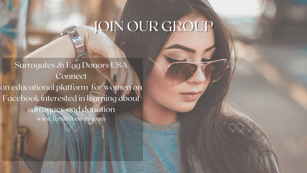 FertilityHeaven's tweet photo. Hi Ladies
Are you thinking about being an egg donor or surrogate for 2023? If so, join our Facebook group to learn about surrogacy and egg donation. We do livechats and more!
#eggdonors #surrogates #gestationalcarriers #surrogatemothers #incollege #collegegraduate #moms https://t.co/NUq0A0ohes