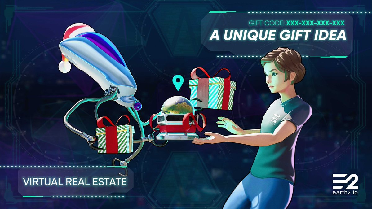 If you're stuck for last minute Christmas gifts (like me, still yet to even make a start) then consider the futuristic gift of land in the #Metaverse

Just select the Gift option when buying land then hand out the redeemable gift code to anyone.

earth2.io/news/gift-the-…

#Earth2