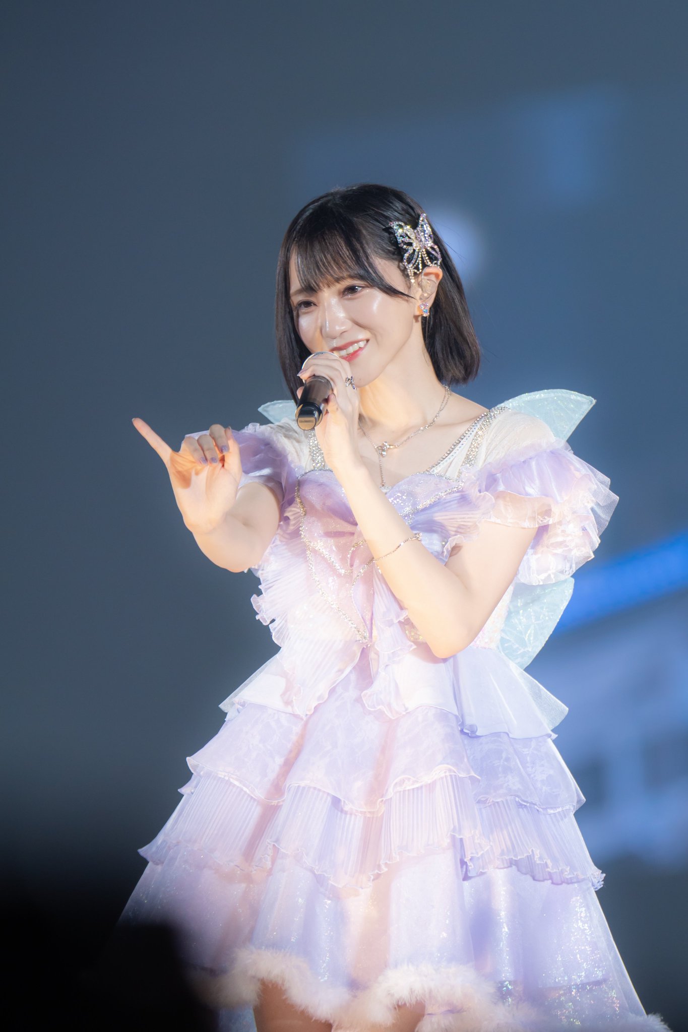 イコラブ 野口衣織 直筆 ツアー生写真 ピンキー衣装 ヒキ