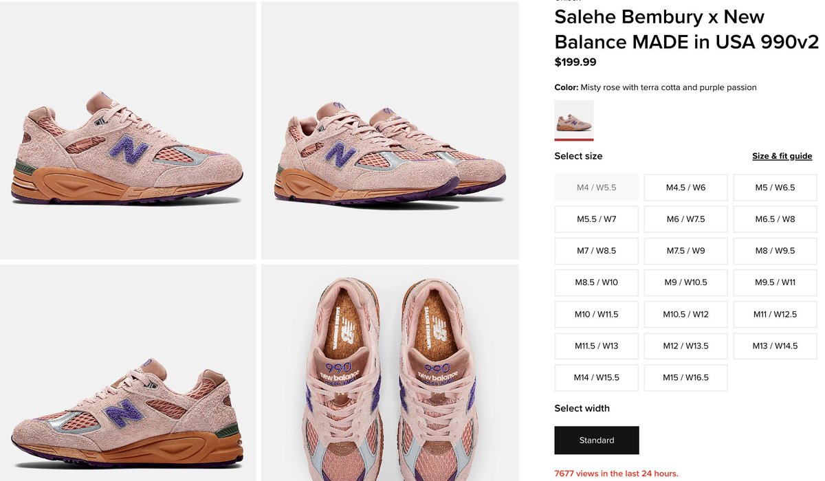 SneakerAlertHD's tweet photo. SIZE UPDATE via NB US
Salehe Bembury x New Balance 990v2
=> https://t.co/YscXKHeMMW
=> https://t.co/YscXKHeMMW https://t.co/2Jydy5yCo7