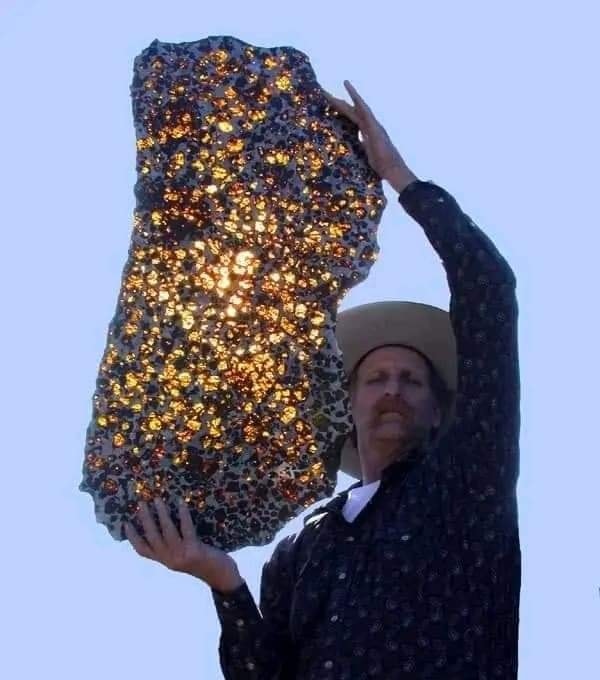 jimrosecircus1's tweet photo. The Fukang meteorite, is estimated to be 4.5 billion years old. https://t.co/YrBYwhOapS