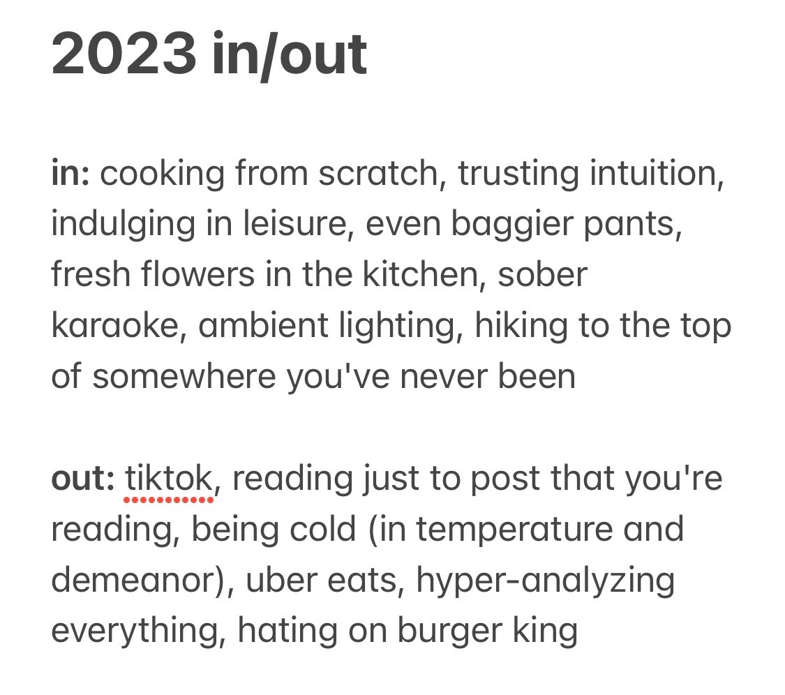 actuallyaddie_'s tweet photo. my definitive in / out list <3 https://t.co/yxfZA9j0Lk