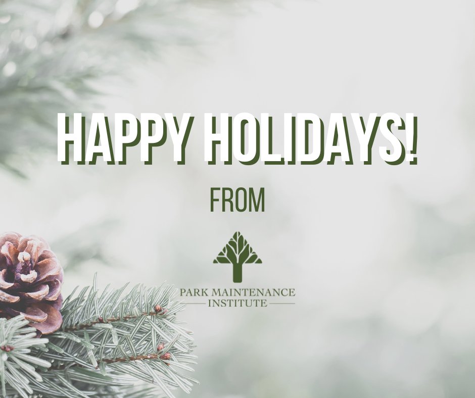 PAParkInstitute's tweet photo. Happy Holidays from the Park Maintenance Institute! https://t.co/MNhjiN8zM3