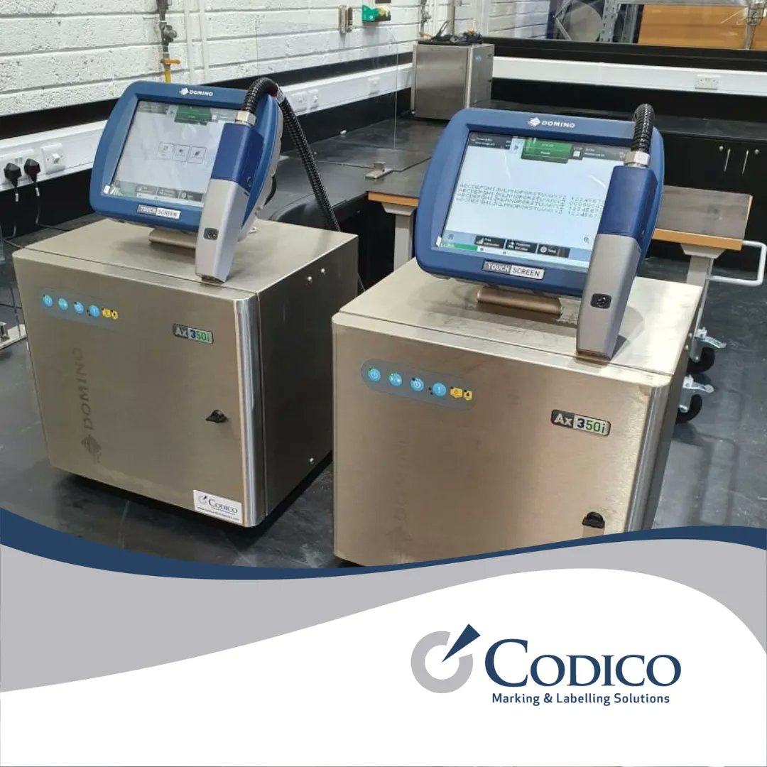 CodicoDist's tweet photo. Two new Ax350i Continuous Inkjet Printers configured and ready to be installed at an industry-leading beverage company! Rewrite the rules of inkjet printing with the speed and accuracy of the Domino Ax-Series. #CIJ #FMCG #ContinuousInkjetPrinter https://t.co/T51DFYvVuD https://t.co/lCJQWe4zGU
