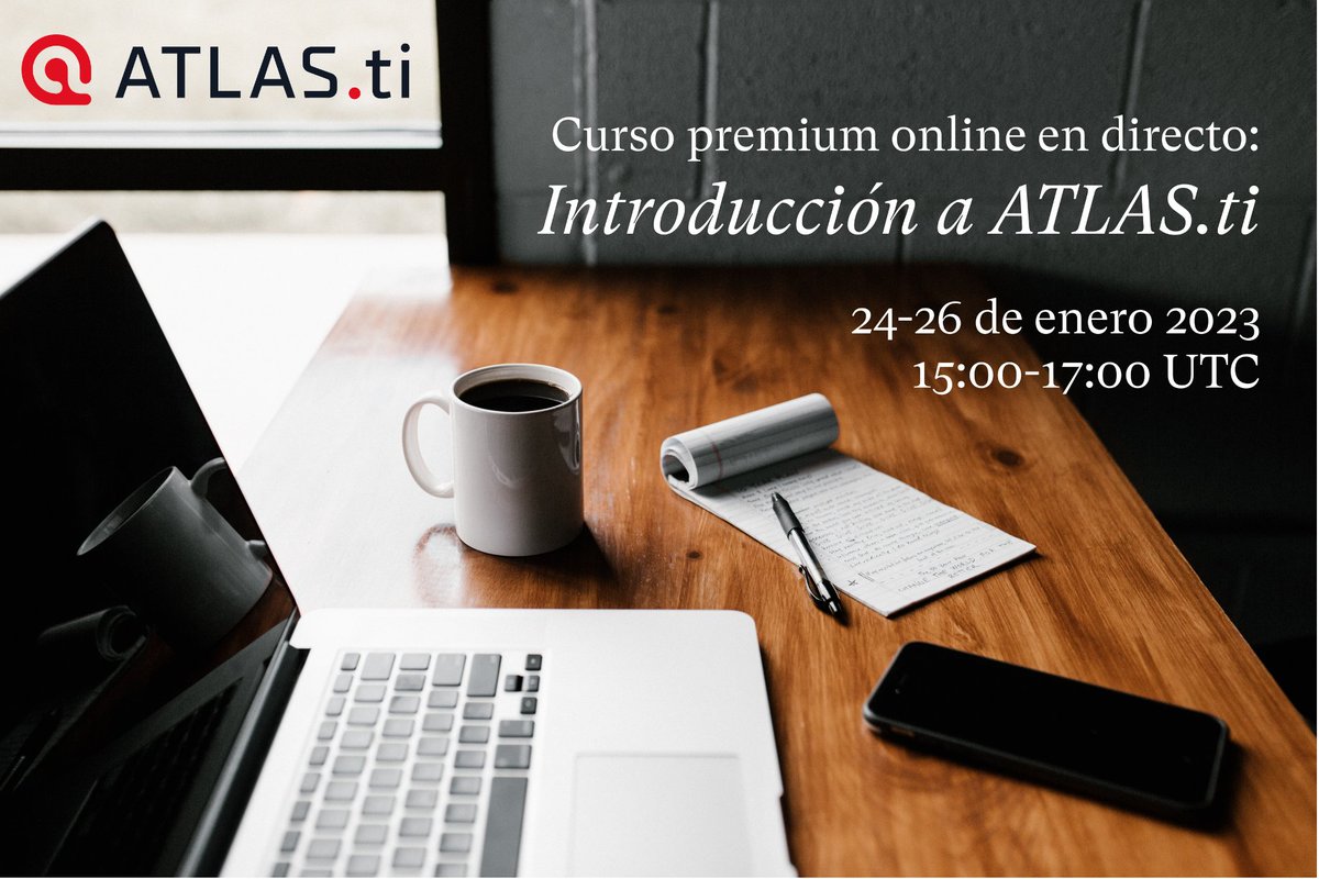 ATLASti's tweet photo. ¡20% #descuento para el #curso online de #ATLASti!

Descuento: EKT-P3G-FY1

No pierda la oportunidad para armarse con el software cualitativo más potente y recibir su certificado de la Academia de ATLAS.ti

24-26 enero 2023 (15:00-17:00 UTC)
Inscrpición: https://t.co/sZXlOPCgaW https://t.co/HqXo2QUhJa