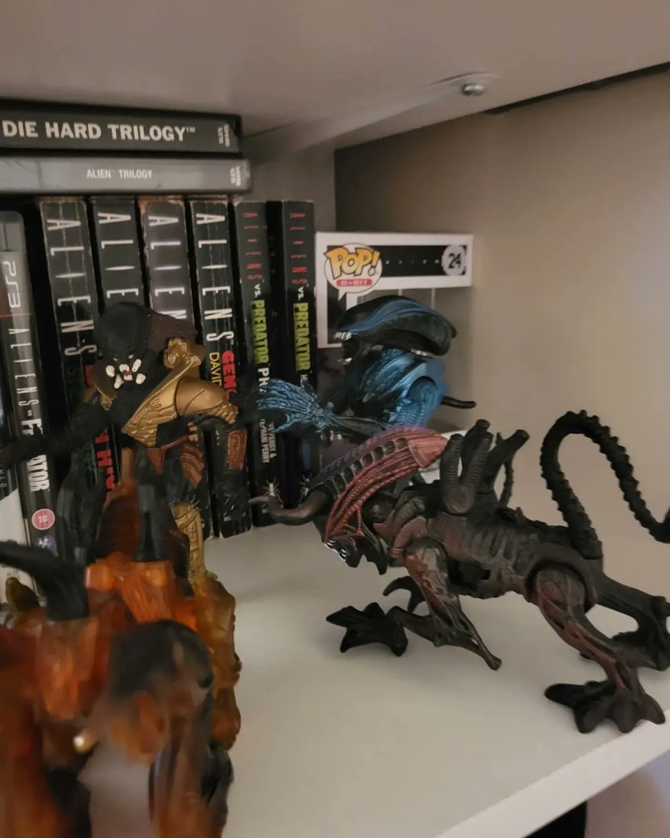 Soullessginge1's tweet photo. Looks like the #savageexterimatorpredator is cornered by #mantisalien #rhinoalien #bullalien and #gorillaalien all from the #kenner toy line in the 90s.
#merrychristmas #kenneraliensfigures #kenneraliens
#kennerpredatorfigures
#kennerpredator https://t.co/BsmmbdXJep