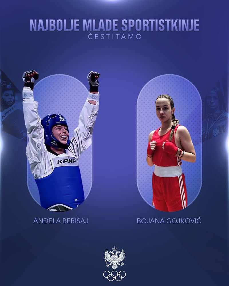 Bojana Gojković i Anđela Berišaj najuspješnije su mlade sportistkinje u godini! ⭐

Bojana je do čak petog ovakvog priznanja u karijeri došla zahvaljujući srebrnim medaljama sa Evropskog prvenstva u boksu i Mediteranskih igara. 🥊🥈