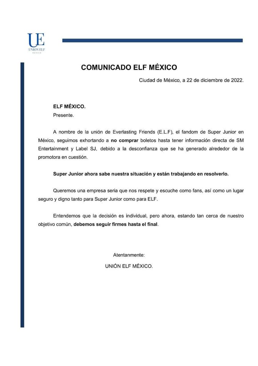 ELFMexLatam's tweet photo. @ProductionsPARS @ELFSuJuMexico @ProductionsPARS buscamos comunicación con ustedes desde el minuto 1, al igual que @Musicvibe_mx se negaron

La postura se mantiene

NO COMPRAMOS

#ELFNOCOMPRAconMusicVibe
#SS9MXDIGNOySEGURO

@Musicvibe_mx @ProductionsPARS @SJofficial @nevarezpr
@SMTOWNGLOBAL https://t.co/1VTplnbddn