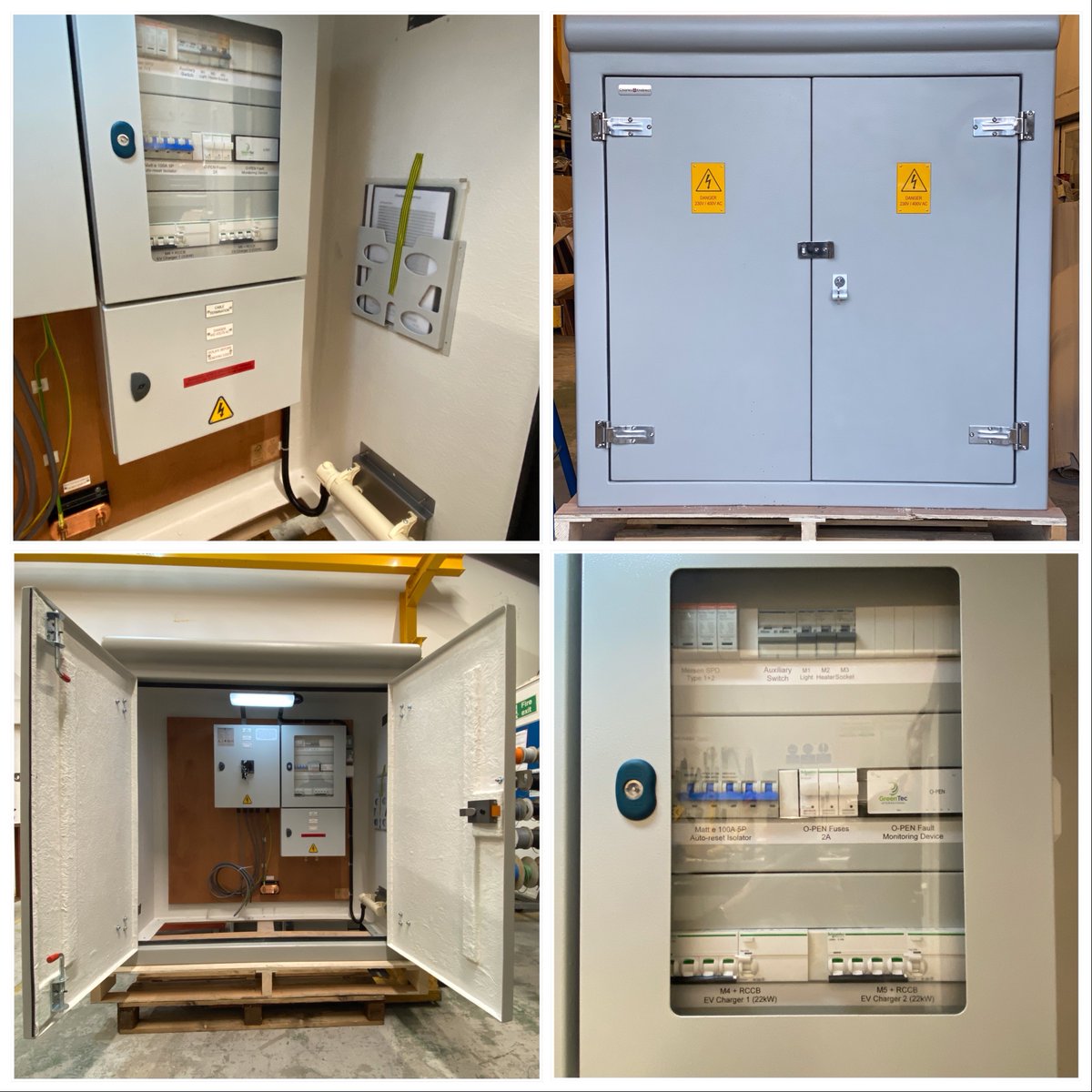 charlesendirect's tweet image. One of four pre-wired GRP feeder pillars which we recently completed. These will be used for power distribution for EV charge points in southern England.#evcharging #contractors