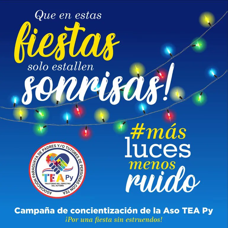 nanduti's tweet photo. ¿Podemos festejar con más luces y menos ruido? 🥺

Padres de niños autistas piden “más luces y menos ruido” en fiestas de fin de año 🙏
 
Con la campaña buscan concientizar sobre el uso de pirotecnias 💙

📲https://t.co/zXzSBWqGwS

📻#1020AM https://t.co/i2ZVxpNc0W