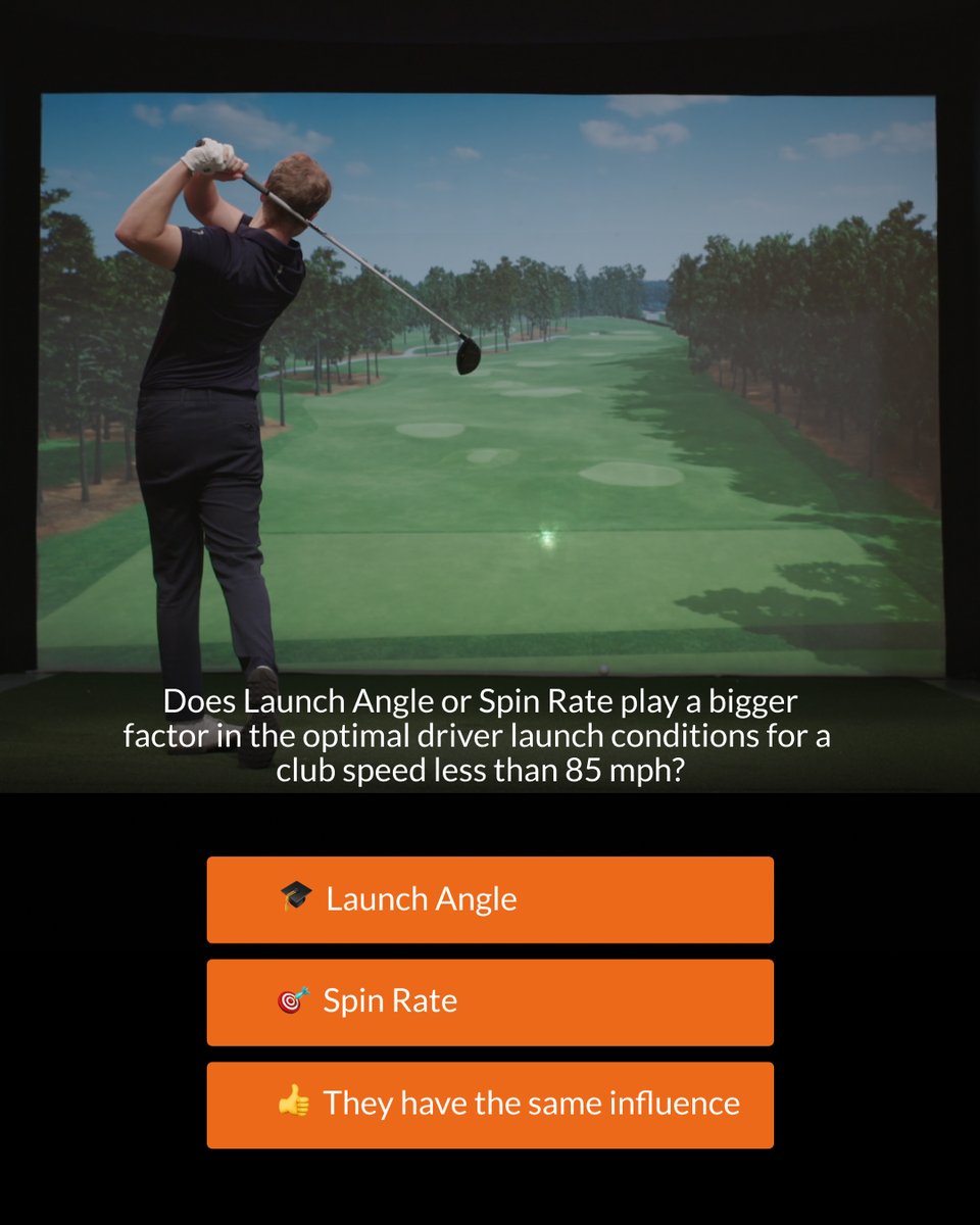 TrackmanGolf's tweet photo. Think you know the answer to this one?
If not, visit https://t.co/rBJTl5c9Hj to learn more.
#TrackManUniversity #TMU https://t.co/5PWLOlWHcv