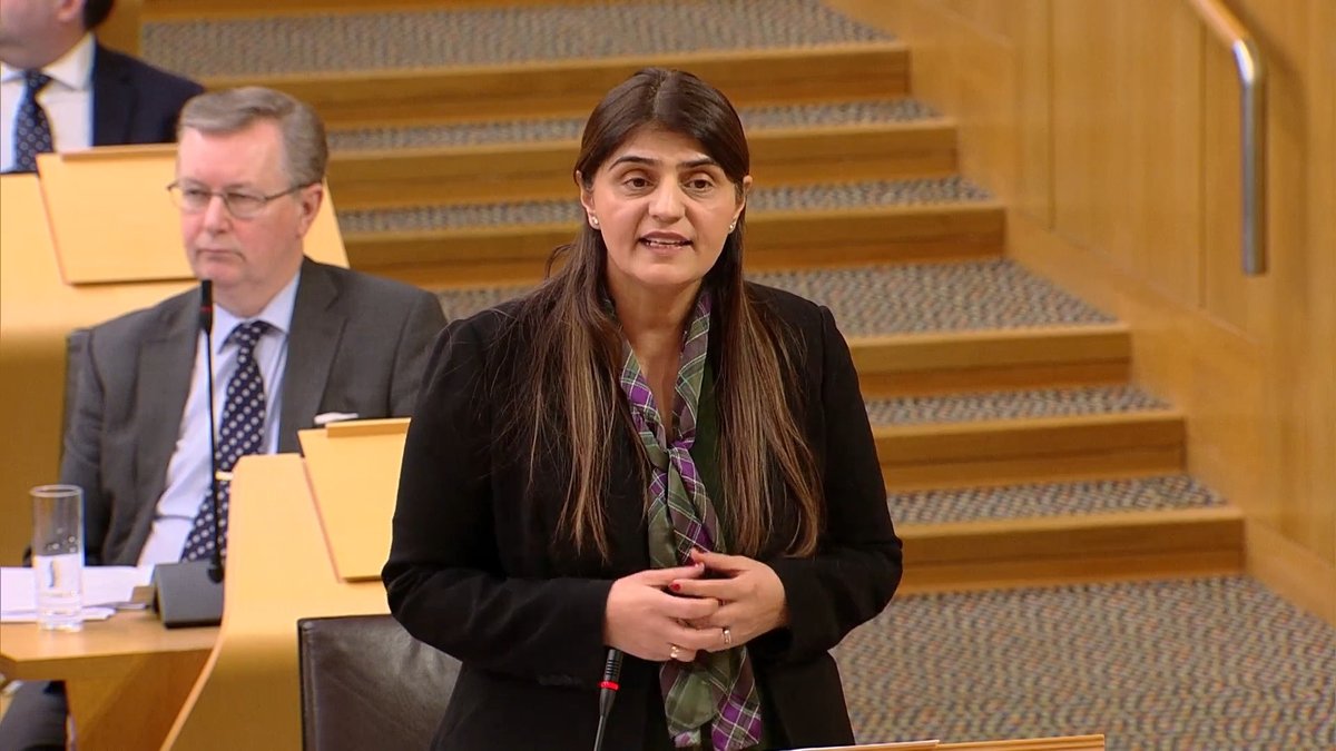 DrPamGosal's tweet image. It’s a sad day to be a woman in Scotland. 

I am sorry to all women and girls that we were not able to throw out the SNP Government’s flawed #GRRBill 

But we won’t give up. #WomenWontWeesht 
💜🤍💚