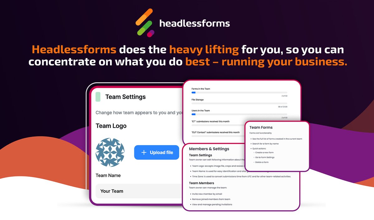 headlessforms's tweet image. Build and manage online forms for your business without any coding. headlessforms.cloud
#formbuilder, #formtools, #forms, #form, #onlineforms, #onlineformbuilder, #onlineform, #webforms, #createforms, #contactformbuilder, #contactformcreator, #webform, #formsolution